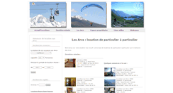 Desktop Screenshot of location-les-arcs.fr